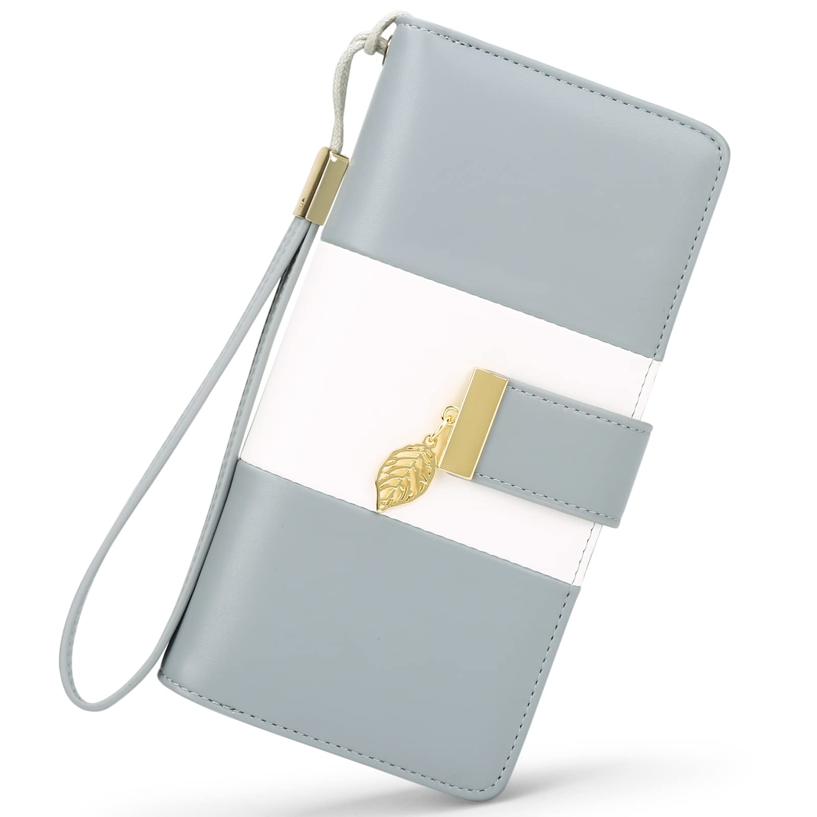 GOIACII WOMEN'S LARGE WALLET Portafoglio Donna Lungo Portafoglio nero RFID