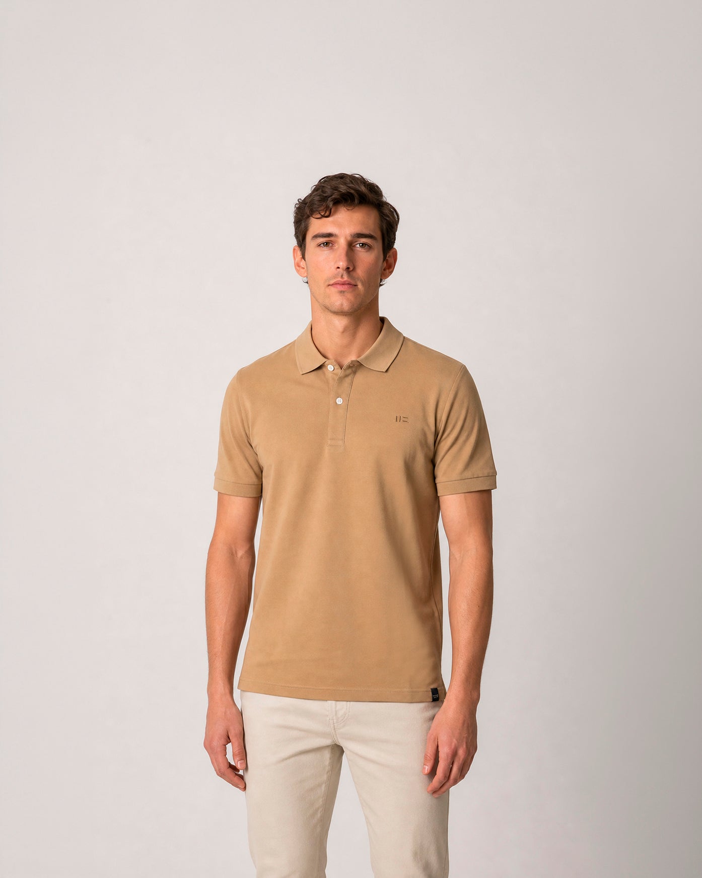 Miguel Bellido Polos y Camisetas Polo Pique polo in cotone camel