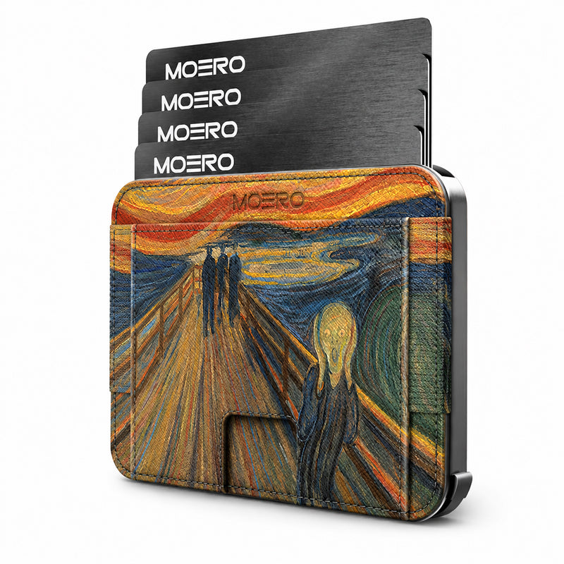 Moero Edizioni Speciali M2 Pro L'urlo di Munch portafoglio MagSafe RFID