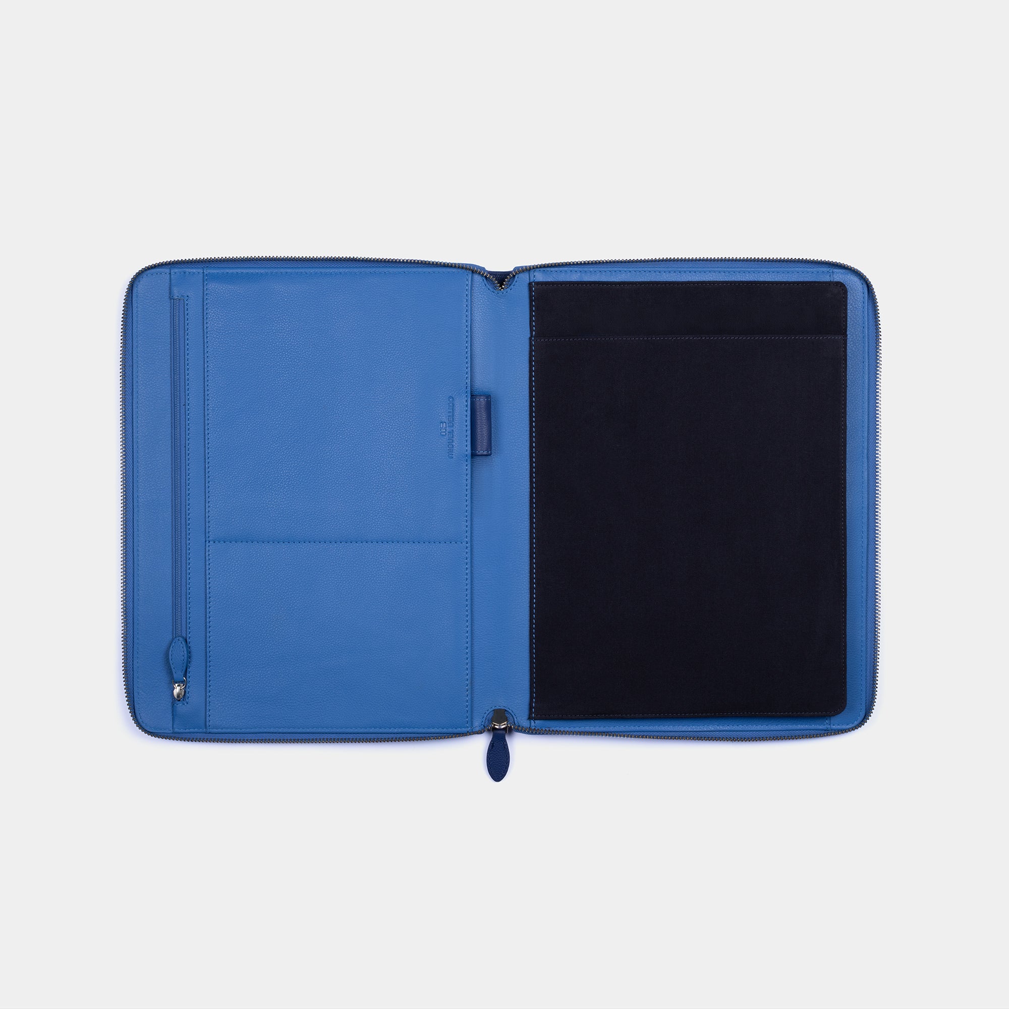 Miguel Bellido Accesorios funcionales organizzatore documenti in pelle blu navy