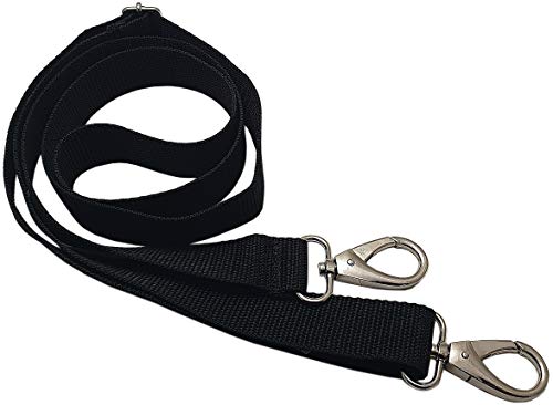 myledershop Tragegurte Modello 3 tracolla nera 3 cm regolabile