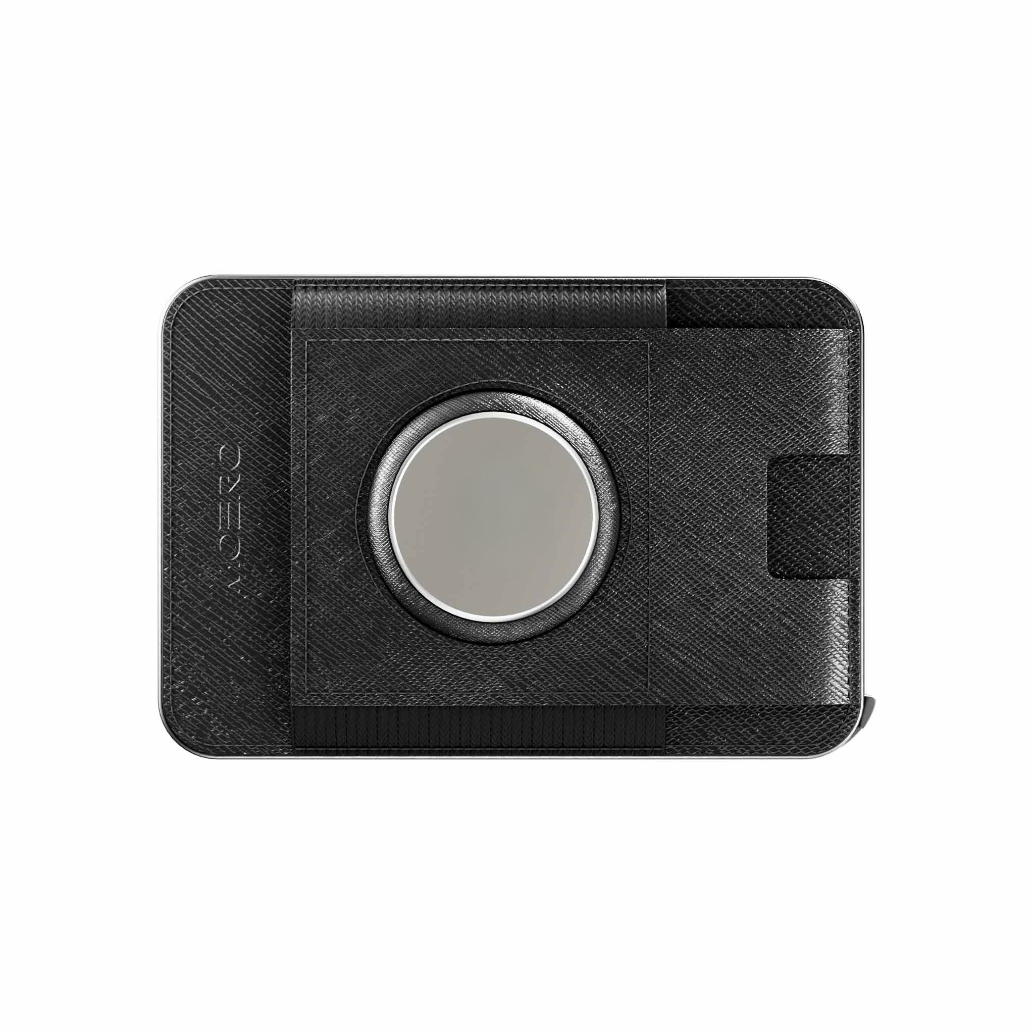 Moero Linea AirTag M2 Pro Airtag Saffiano Black portafoglio MagSafe RFID nero