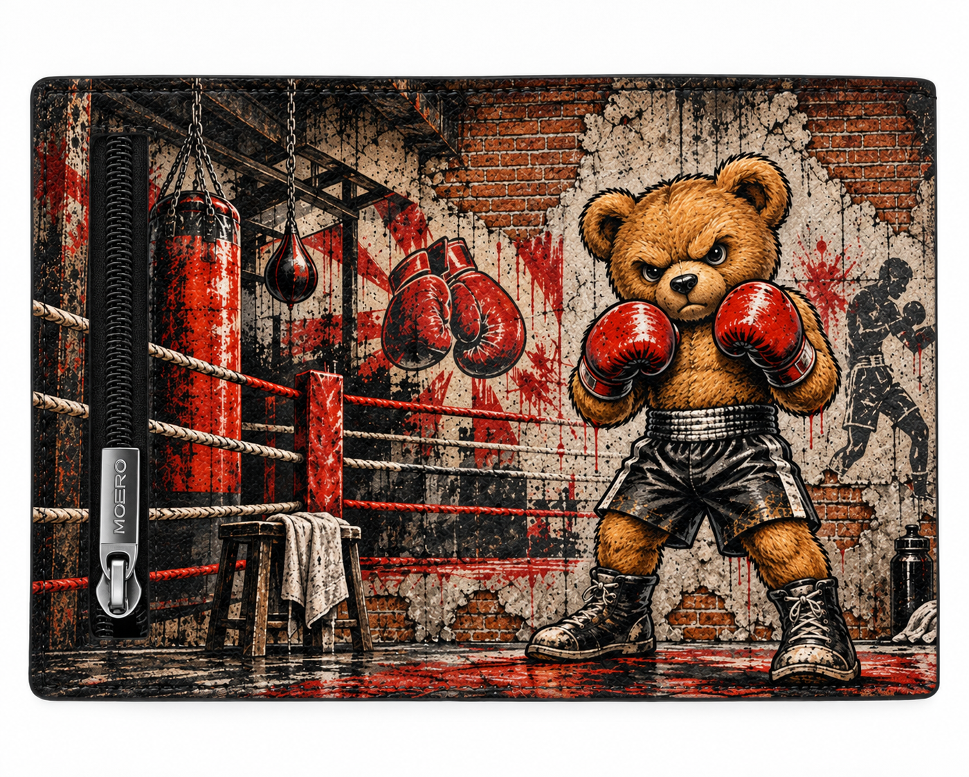 Moero Edizioni Speciali Teddy Box portafoglio con portamonete zip
