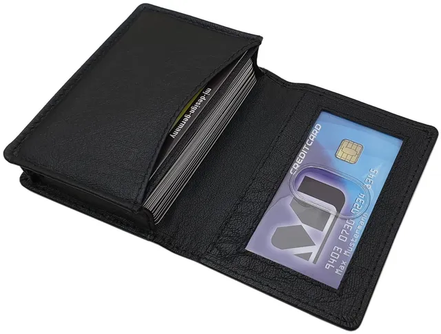 myledershop Kredit- und Visitenkartenetuis porta carte MJ-Design-Germany bufalo nero RFID