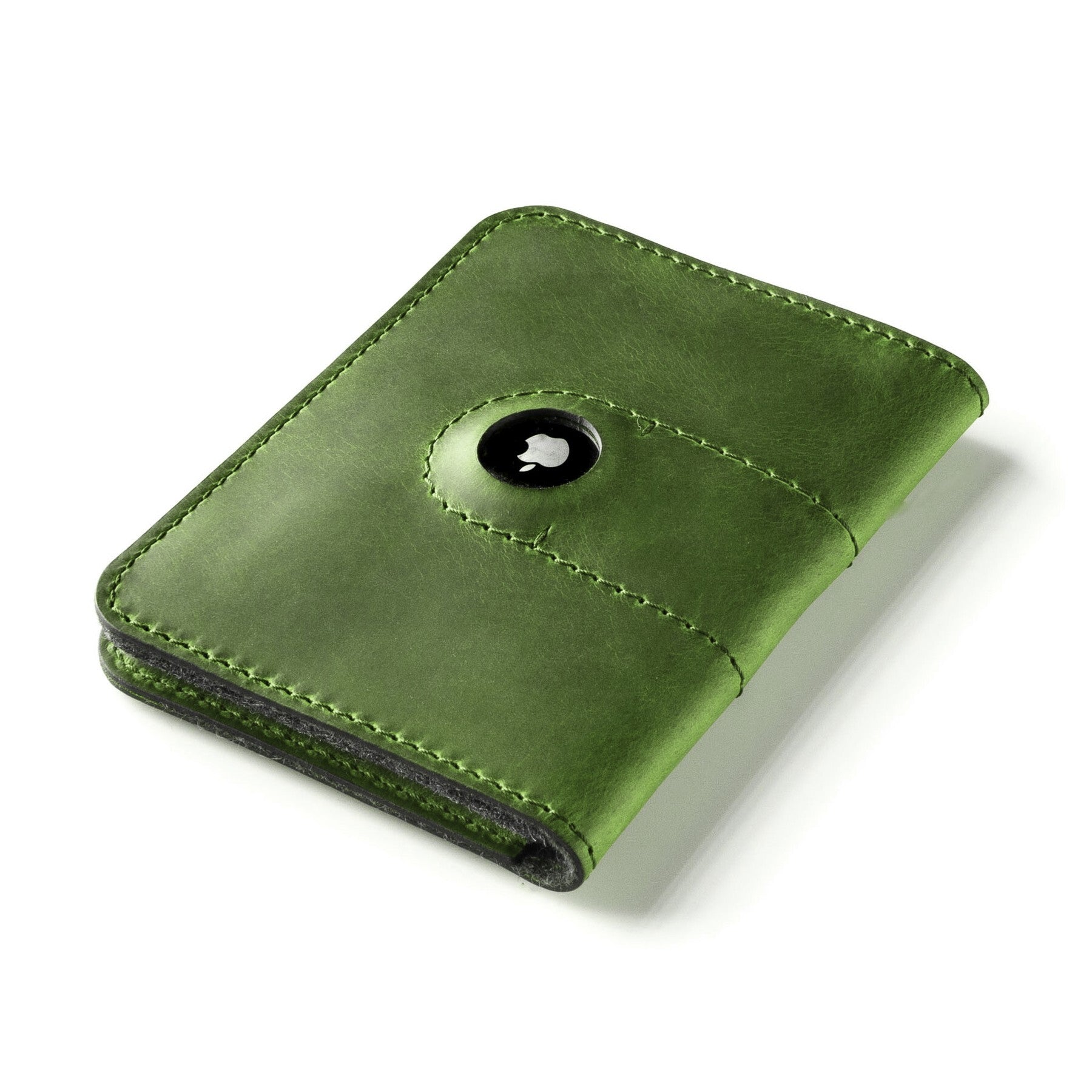 Crazy Horse Craft Wallets & Card Holders Veg-Tanned Leather AirTag Passport Wallet Classic Brown
