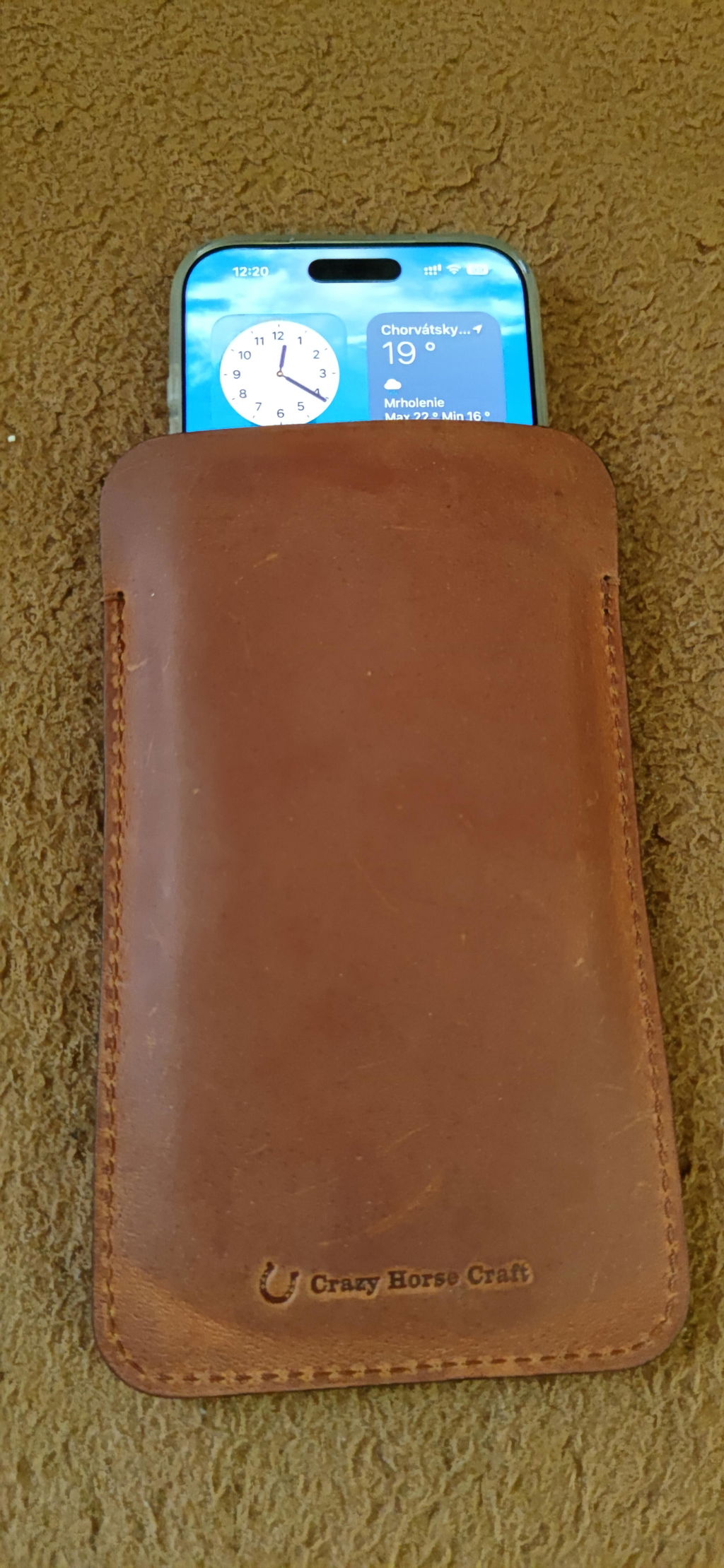 Crazy Horse Craft Phone Cases Classic Leather custodia iPhone in pelle