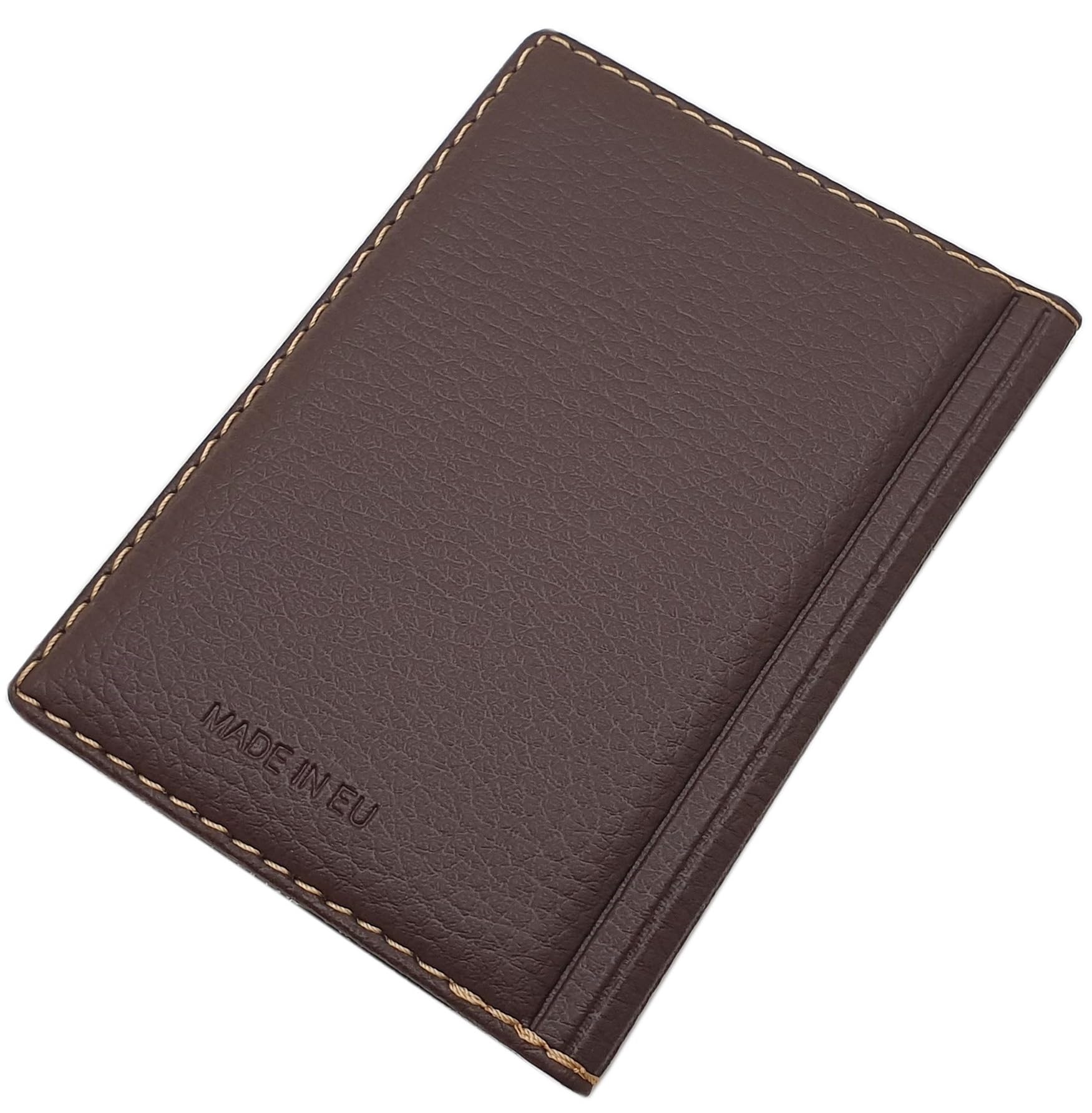 myledershop Karten- und Ausweisetuis porta documenti Design 2 Marrone