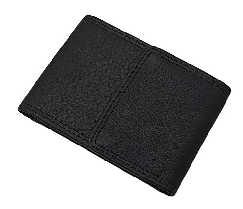 myledershop Münzbörsen Vacchetta-nappa mini portamonete Wiener Schachtel nero