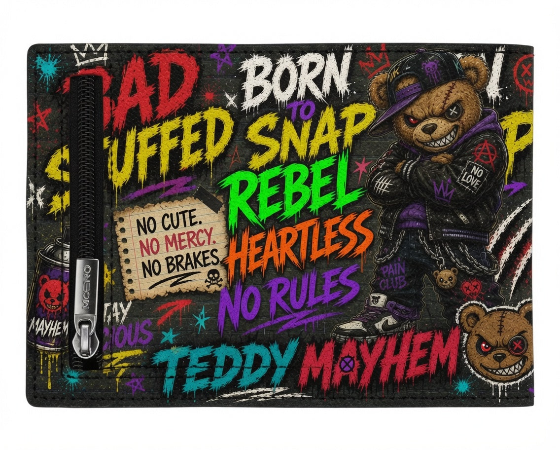 Moero Edizioni Speciali Pro Teddy Bad Stuffed portafoglio RFID
