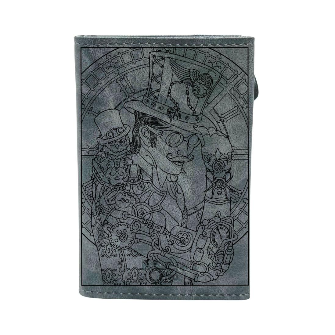 Moero Linea PRO Steampunk Pro portafoglio Steampunk 1 RFID vegano