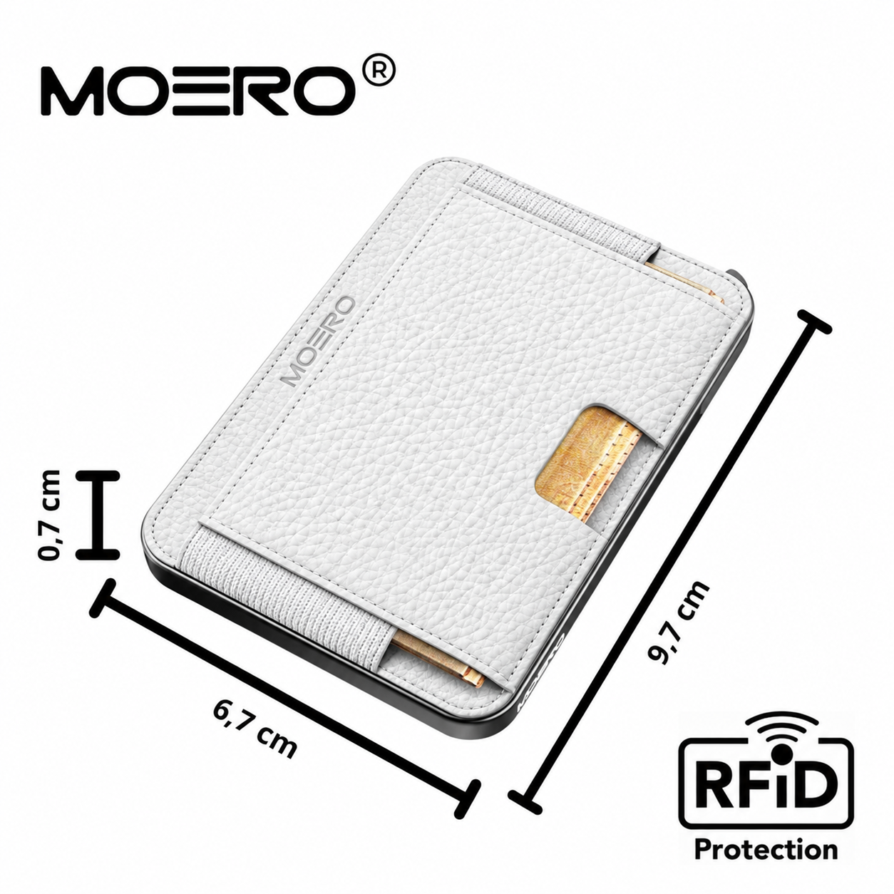 Moero Linea M2 M2 Pro portafoglio Black MagSafe RFID