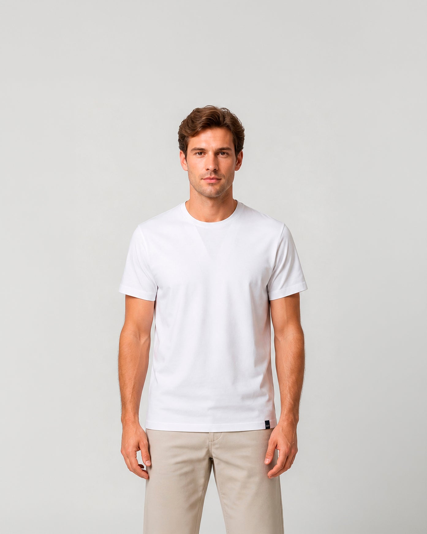 Miguel Bellido Polos y Camisetas Camiseta 100% algodón cuello redondo maglietta bianca