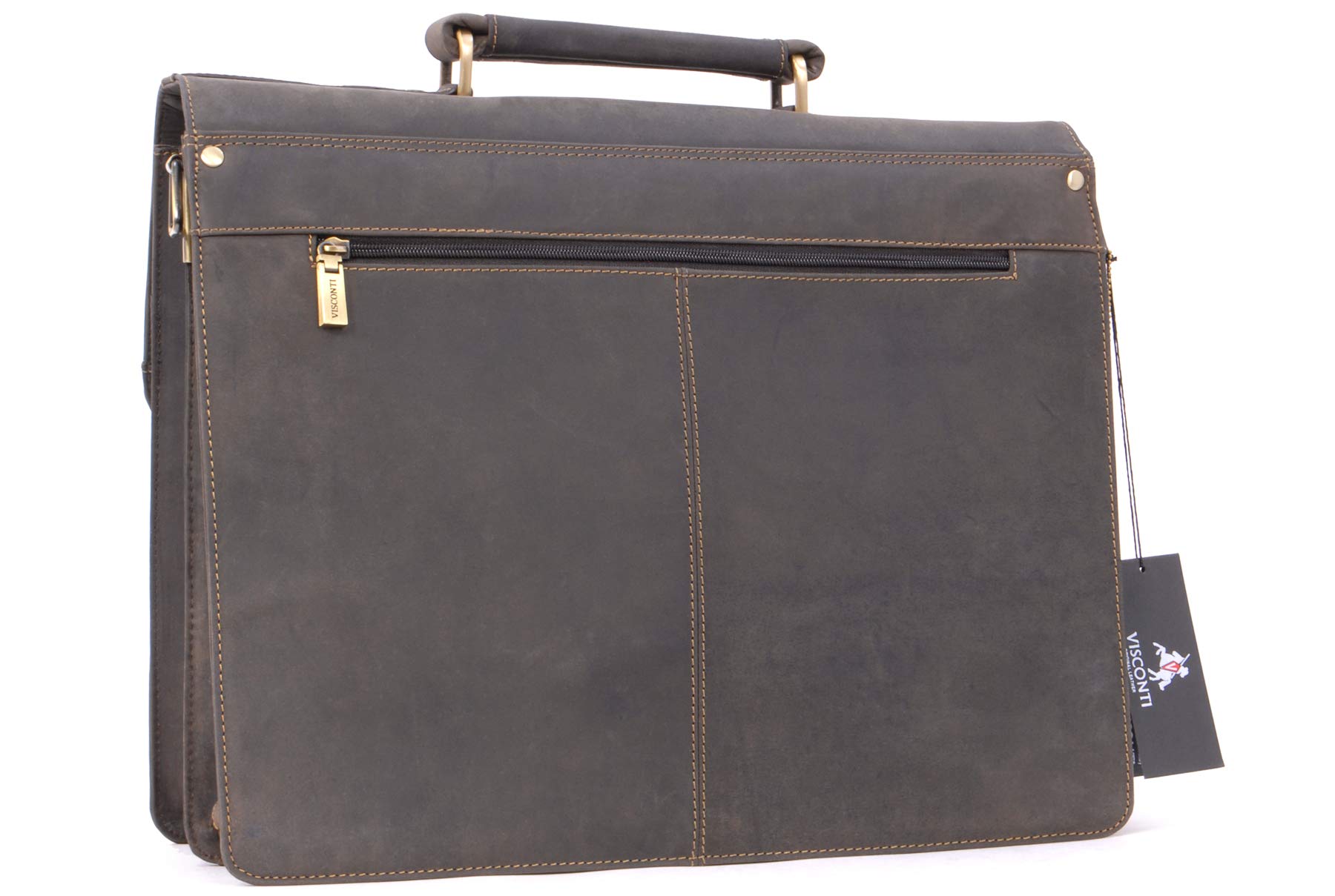 Visconti Hunters Bags 16038 Apollo borsa a tracolla in pelle marrone olio