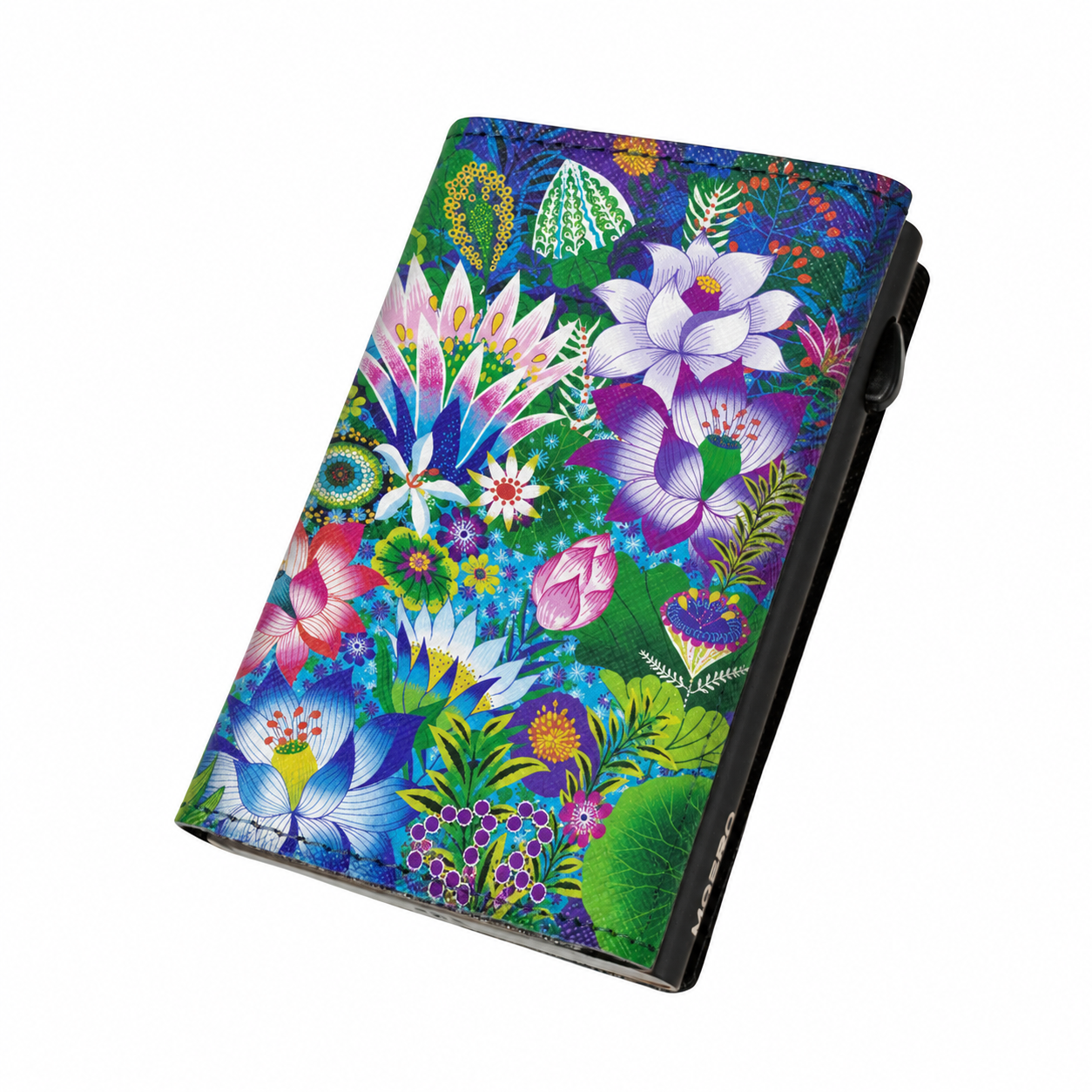 Moero Edizioni Speciali PRO Floral Eden Tropicale portafoglio Saffiano RFID