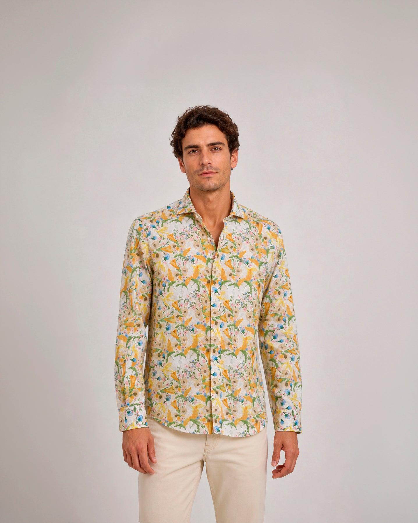 Miguel Bellido Camisas camicia casual stampata in cotone taglia 2