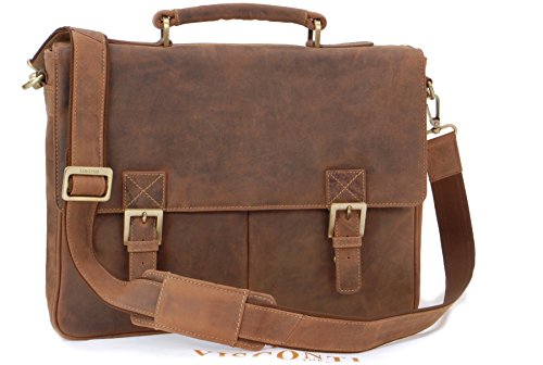 Visconti Hunters Bags 18716 Berlin borsa ventiquattrore uomo pelle PC 15 pollici