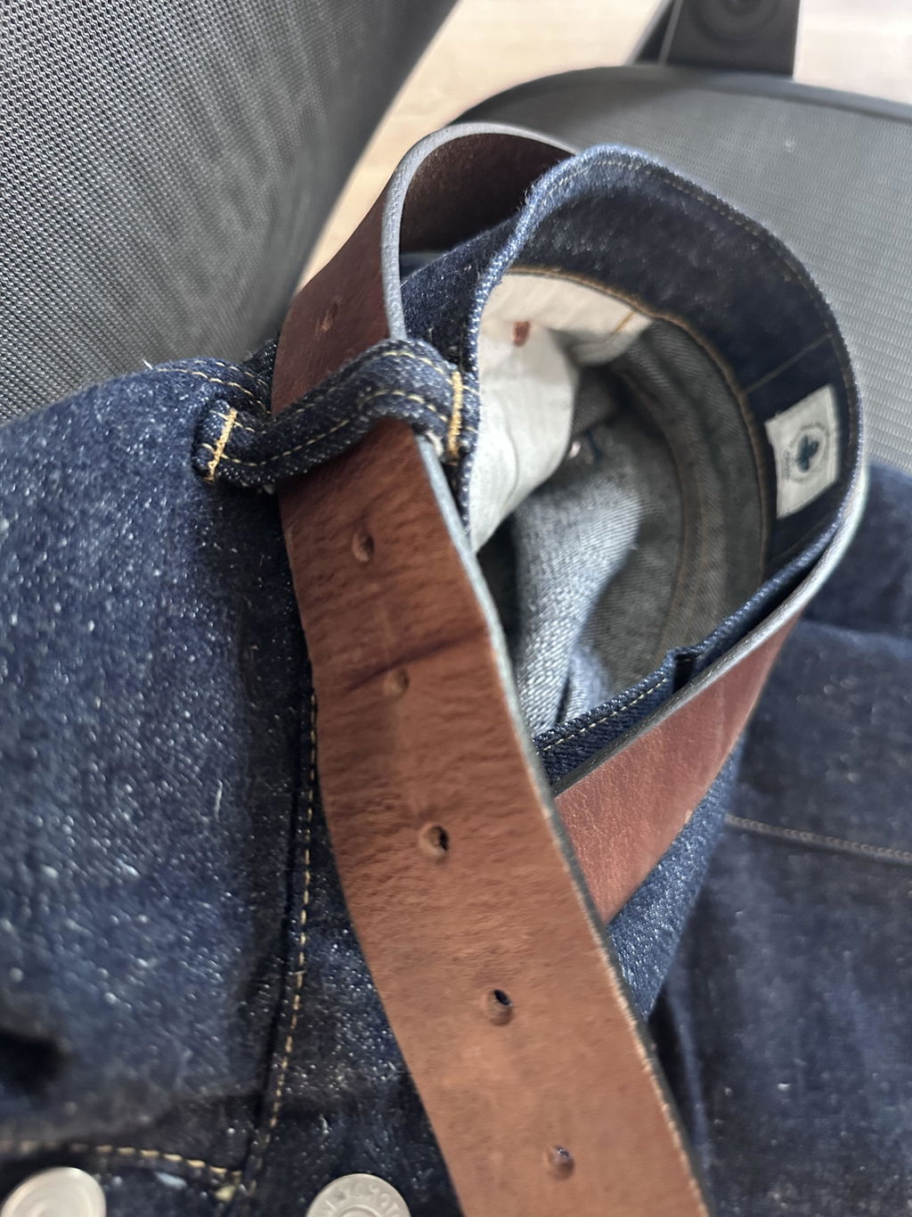 Crazy Horse Craft Belts cintura in pelle marrone classico 40 mm