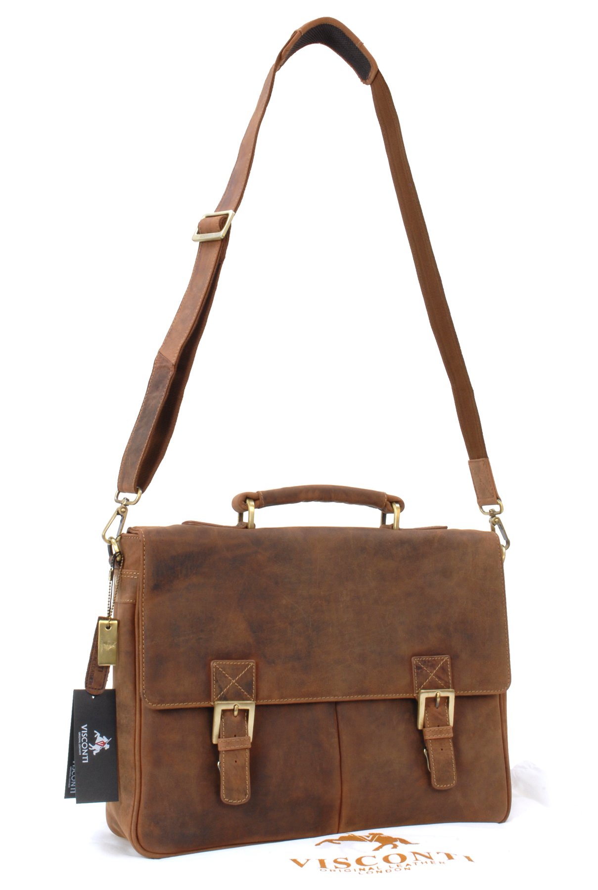 Visconti Hunters Bags 18716 Berlin borsa ventiquattrore uomo pelle PC 15 pollici