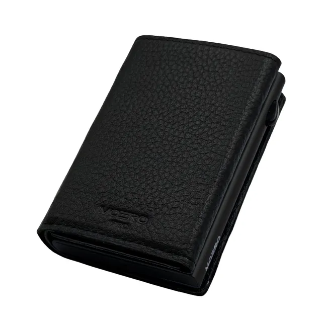 Moero Linea PRO PRO PLUS Zip portafoglio Nero pelle RFID