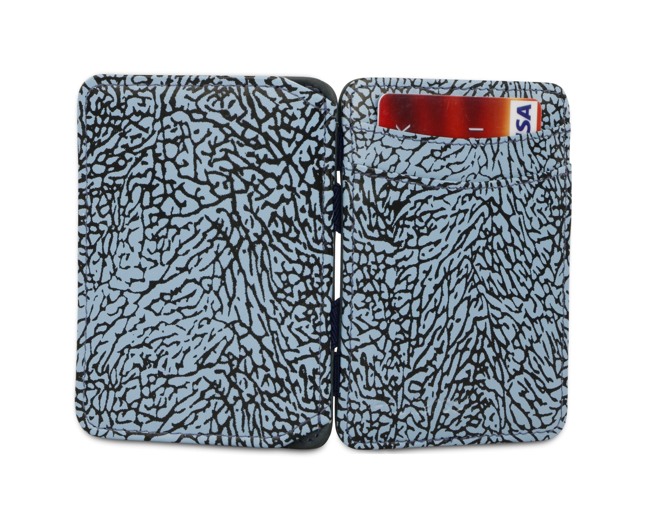 Hunterson The Elephant Prints The OG Coin portamonete Elephant Blue RFID