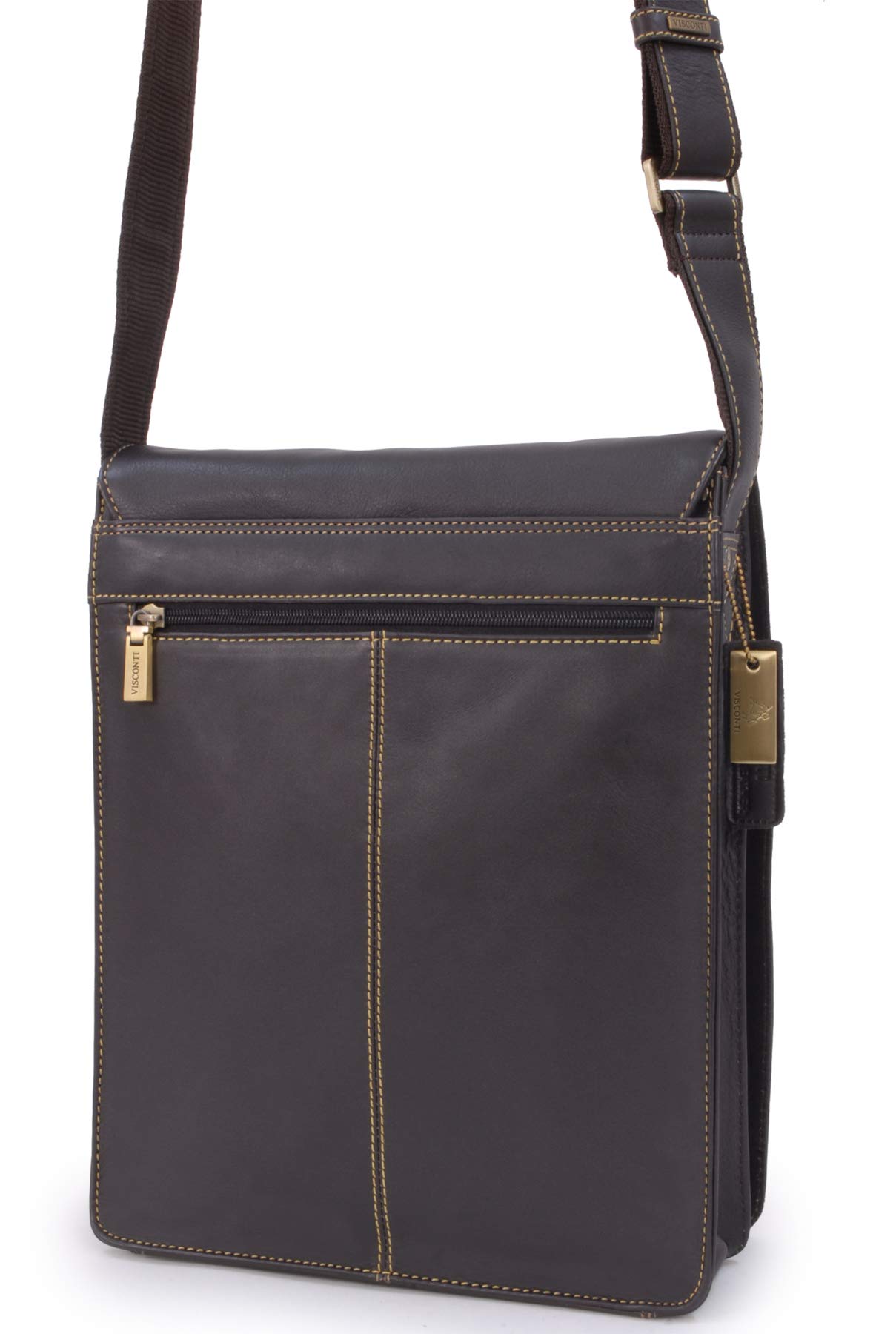 Visconti Hunters Bags 18410 Jasper borsa messenger in pelle Olio Marrone