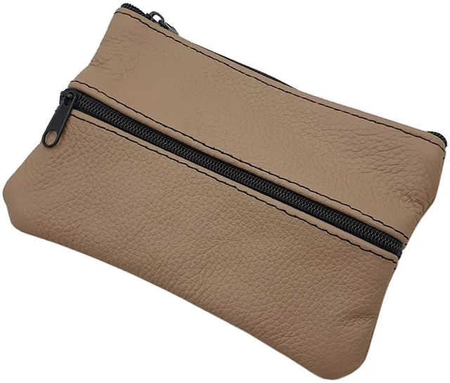 myledershop Schlüsseltaschen grande portachiavi in pelle beige scuro