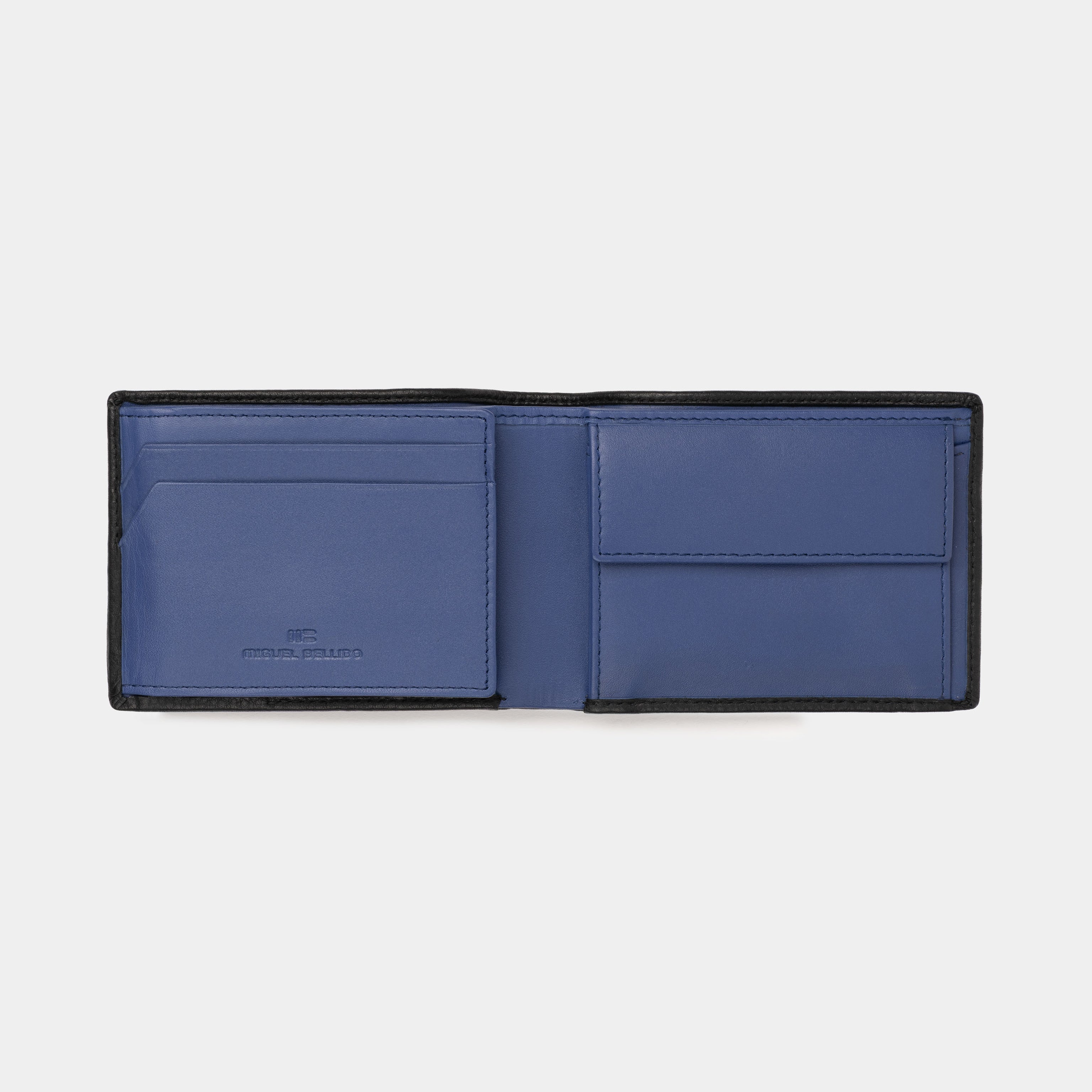 Miguel Bellido Carteras Hamburgo portafoglio Marrone scuro con portamonete RFID