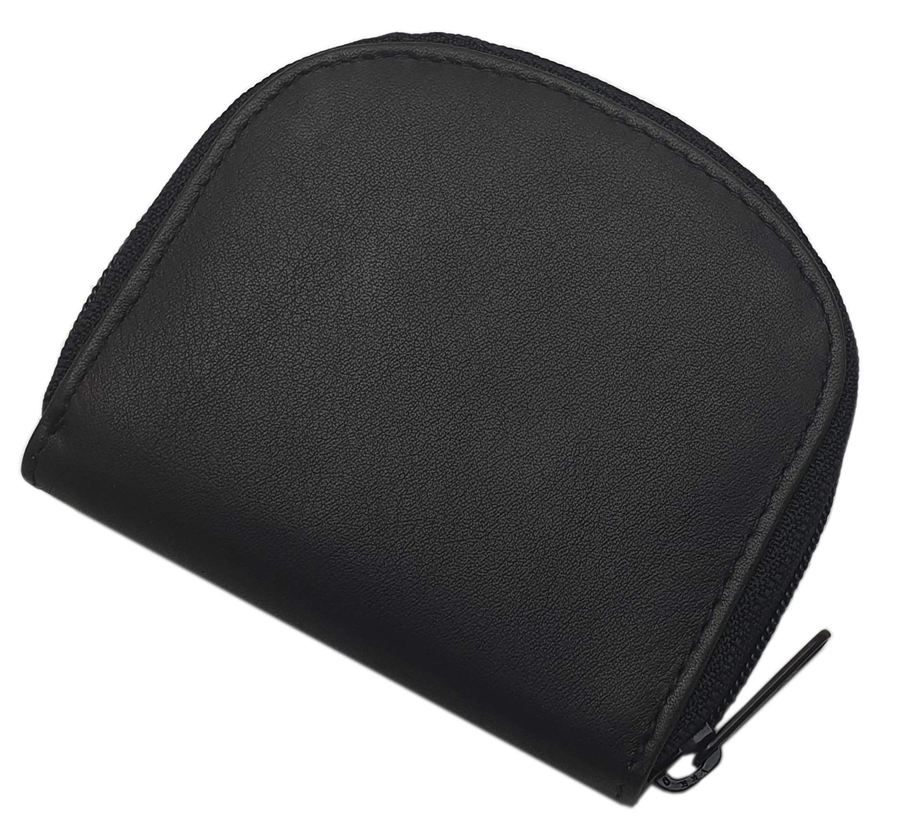 myledershop Münzbörsen MJ-Design-Germany portamonete nero in vacchetta