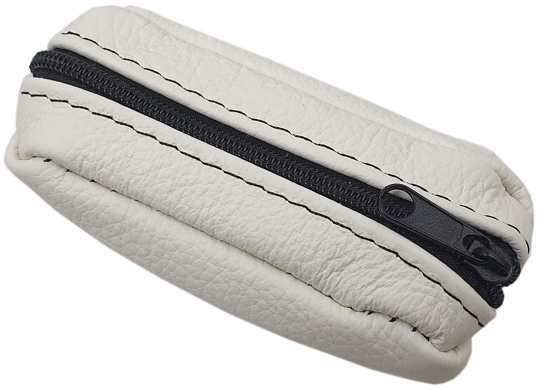 myledershop Schlüsseltaschen portachiavi in pelle nero con cerniera