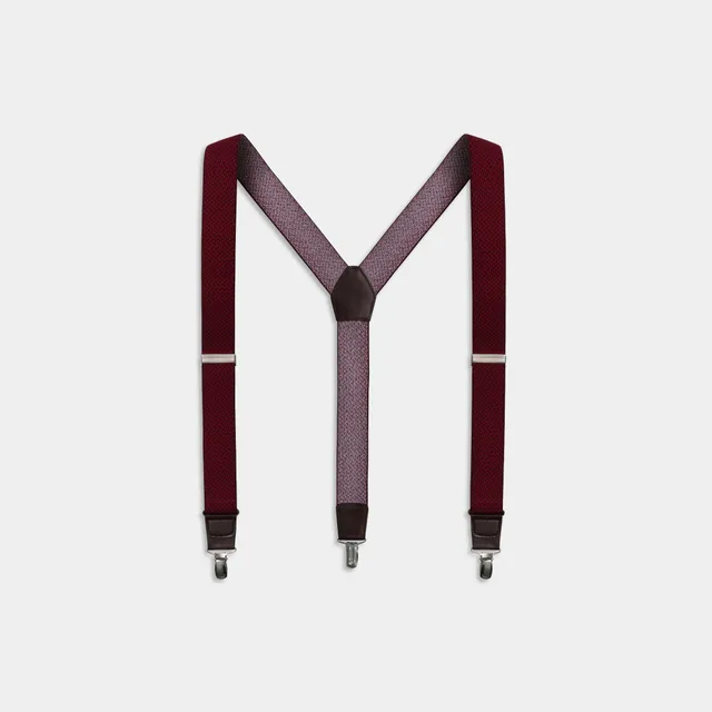 Miguel Bellido Tirantes tirante elastico micromotivi rosso scuro