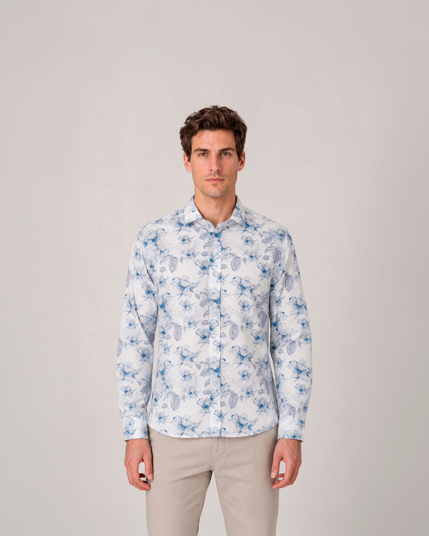 Miguel Bellido Camisas camicia casual stampata in cotone