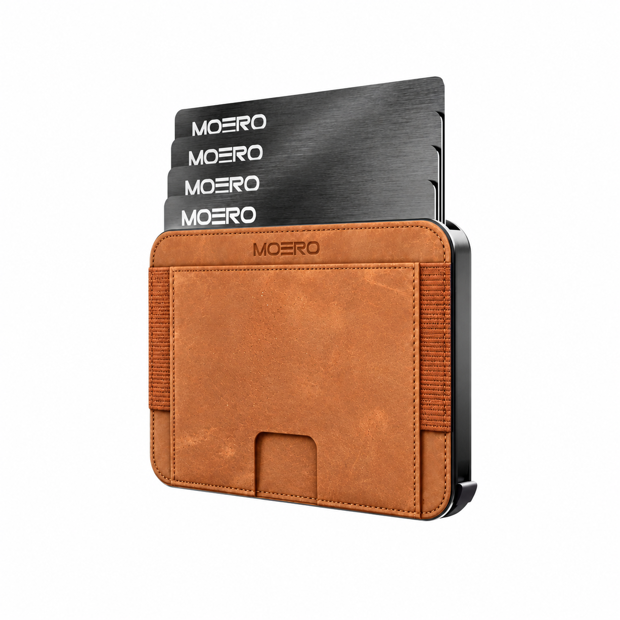 Moero Linea M2 M2 Pro portafoglio MagSafe cognac 7 carte RFID