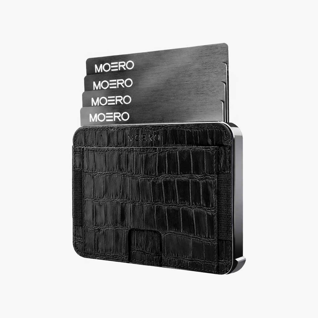 Moero Linea M2 M2 Pro portafoglio Black MagSafe RFID