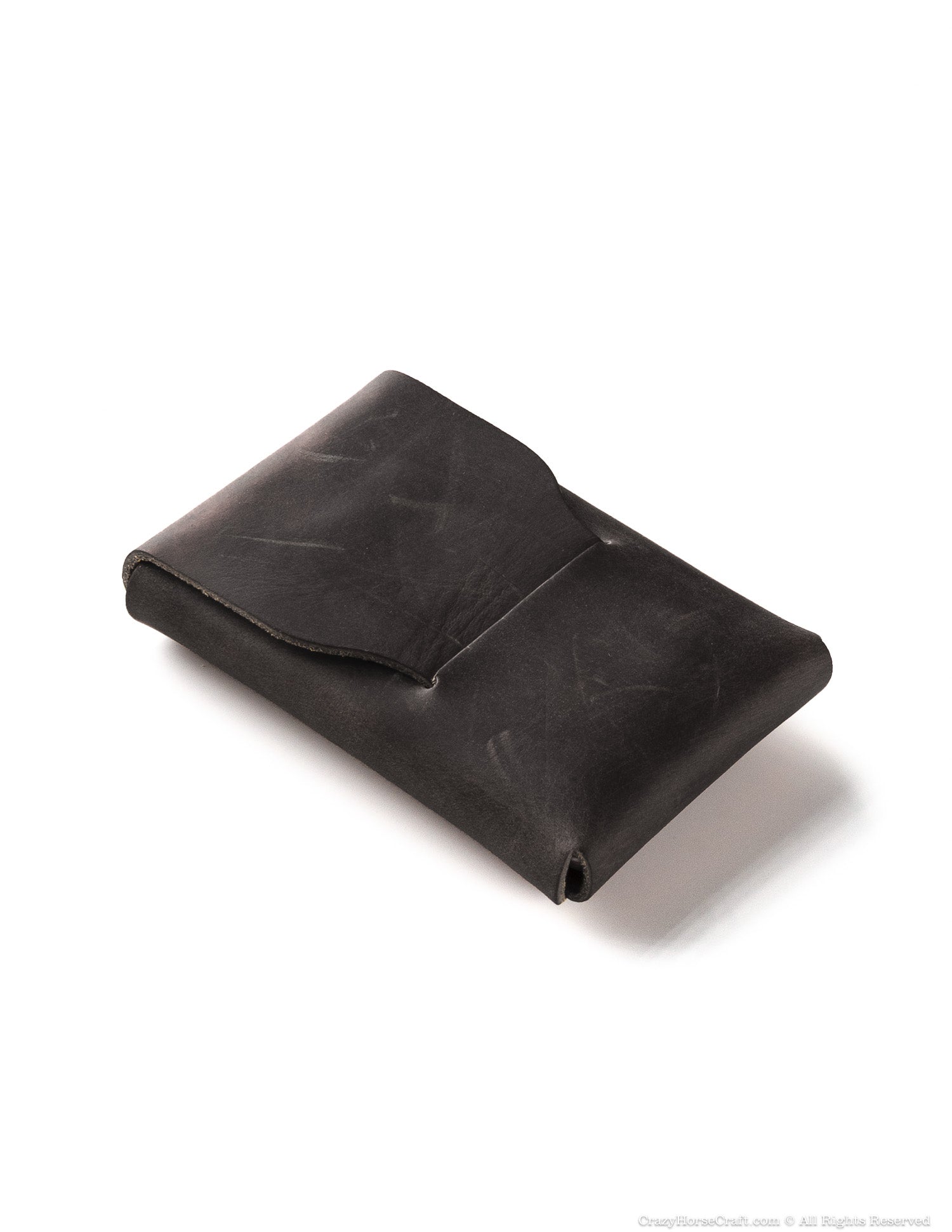Crazy Horse Craft Wallets & Card Holders Slim Card Holder portacarte marrone classico