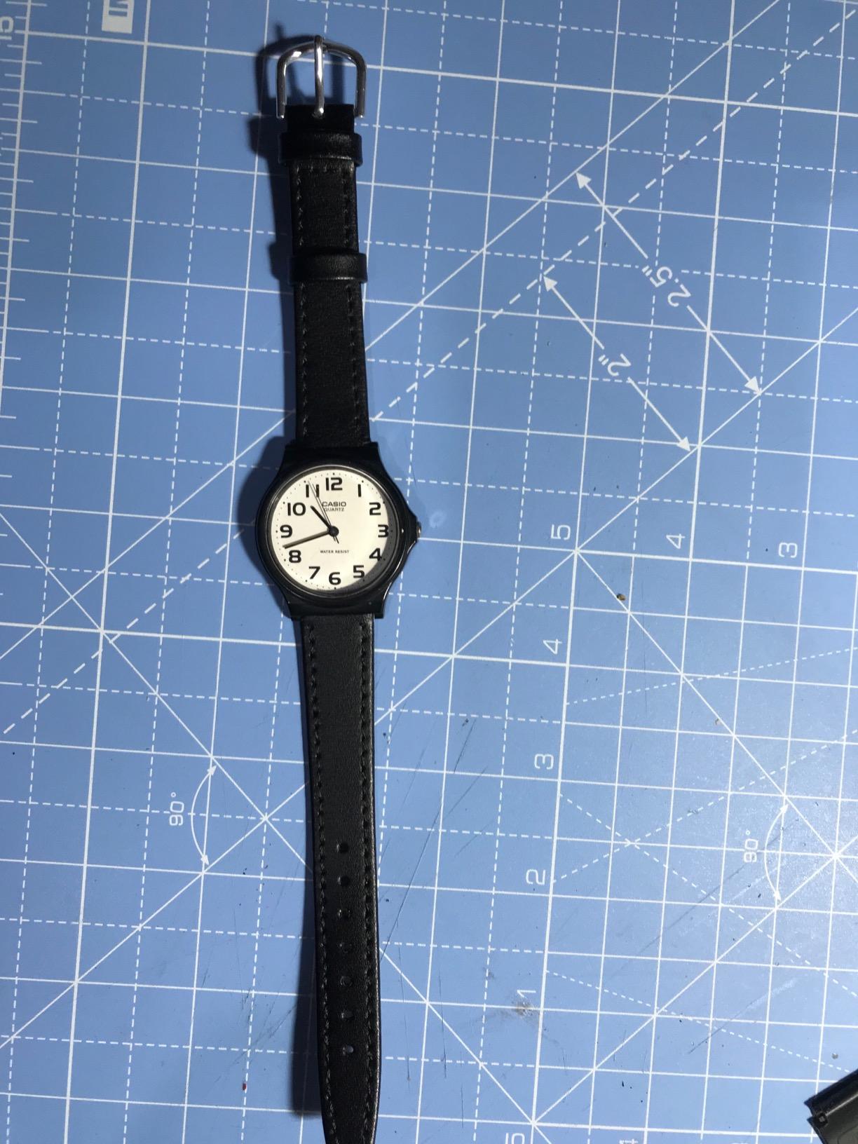 myledershop Uhrenarmbänder cinturino per orologio 16mm nero in pelle di vitello