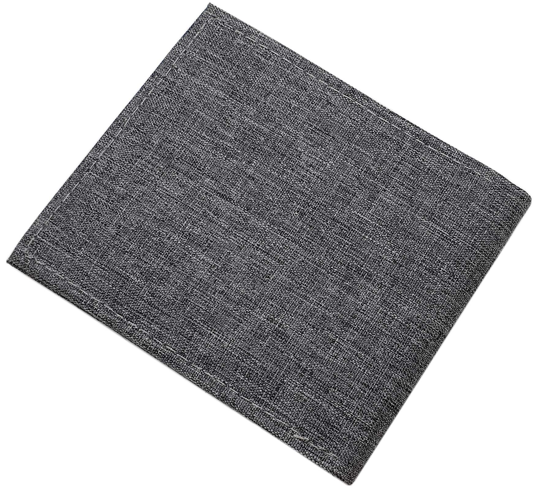 myledershop Herren Geldbörsen portafoglio orizzontale grigio RFID NFC