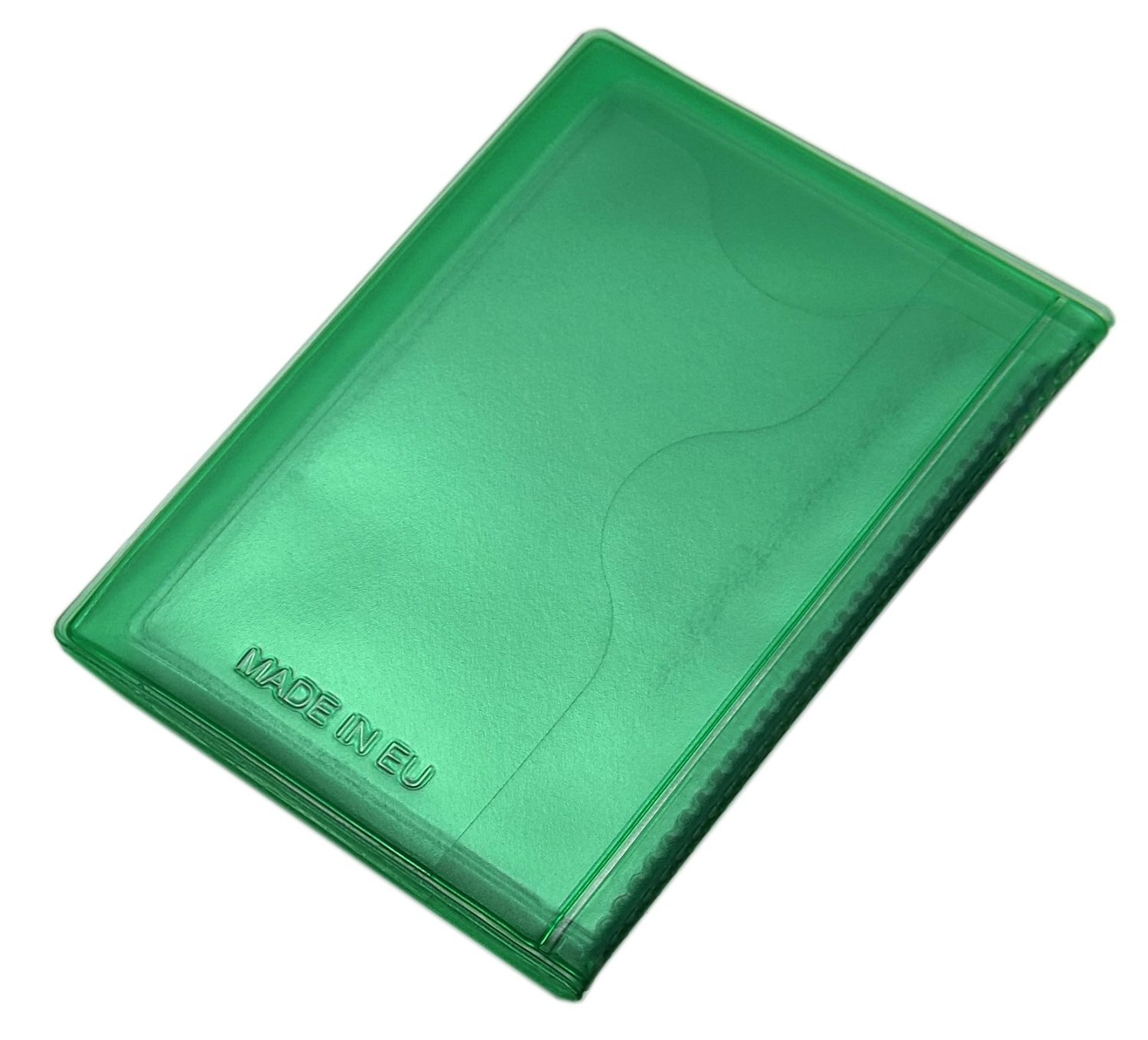 myledershop Kredit- und Visitenkartenetuis porta carte di credito 12 scomparti verde