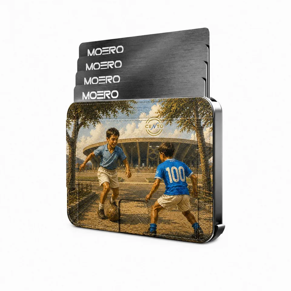 Moero Edizioni Speciali M2 Pro Napoli Centenary portafoglio MagSafe RFID