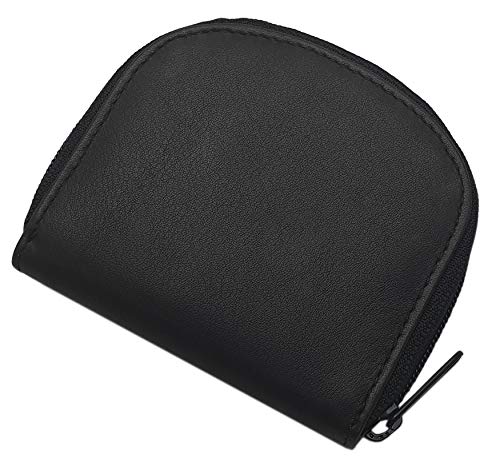 myledershop Münzbörsen MJ-Design-Germany portamonete nero in vacchetta