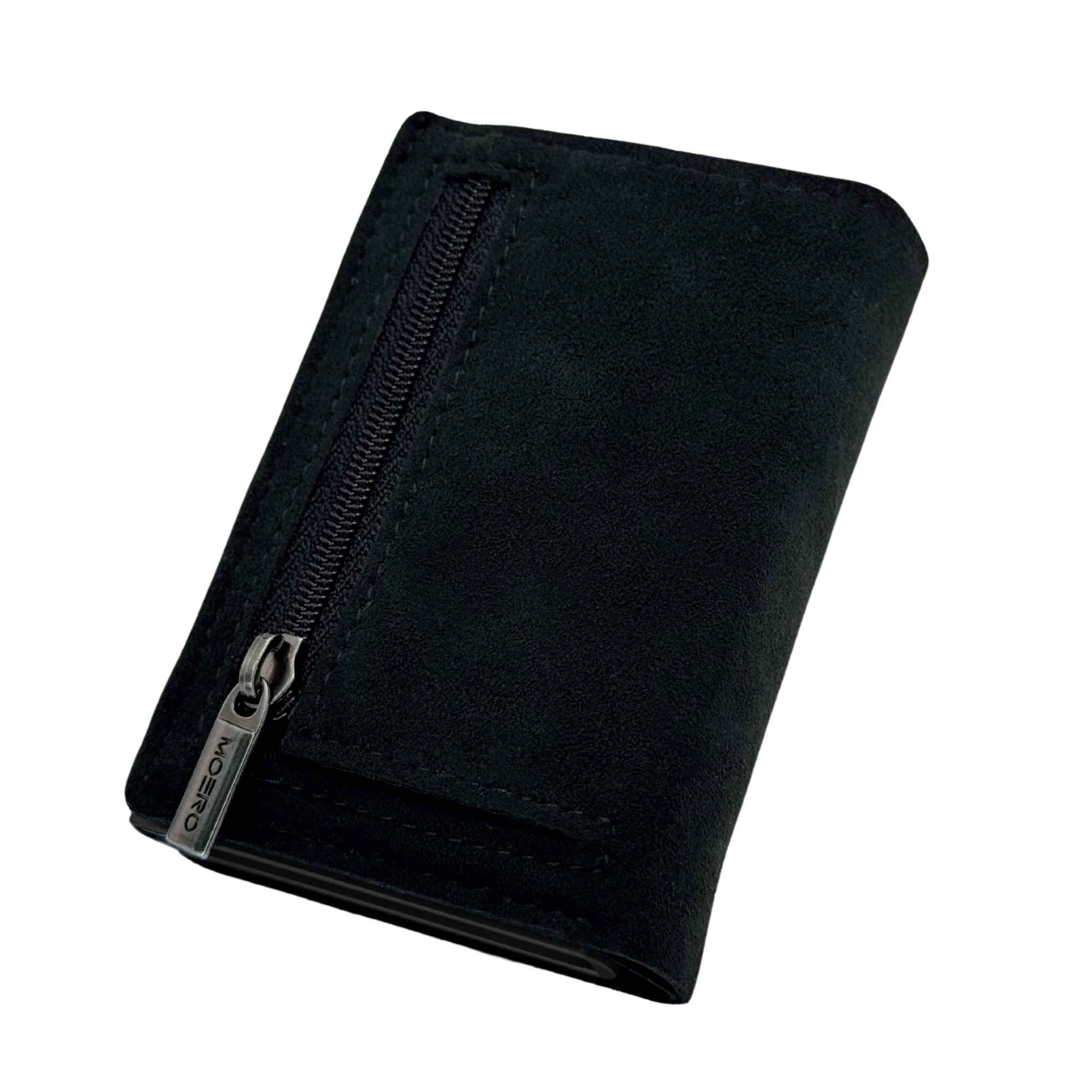 Moero Linea PRO PRO PLUS Zip SUPERIOR portafoglio nero RFID