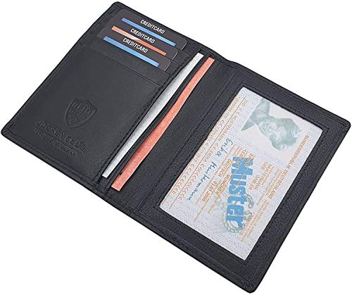 myledershop Karten- und Ausweisetuis porta carte RFID NFC nero in vacchetta