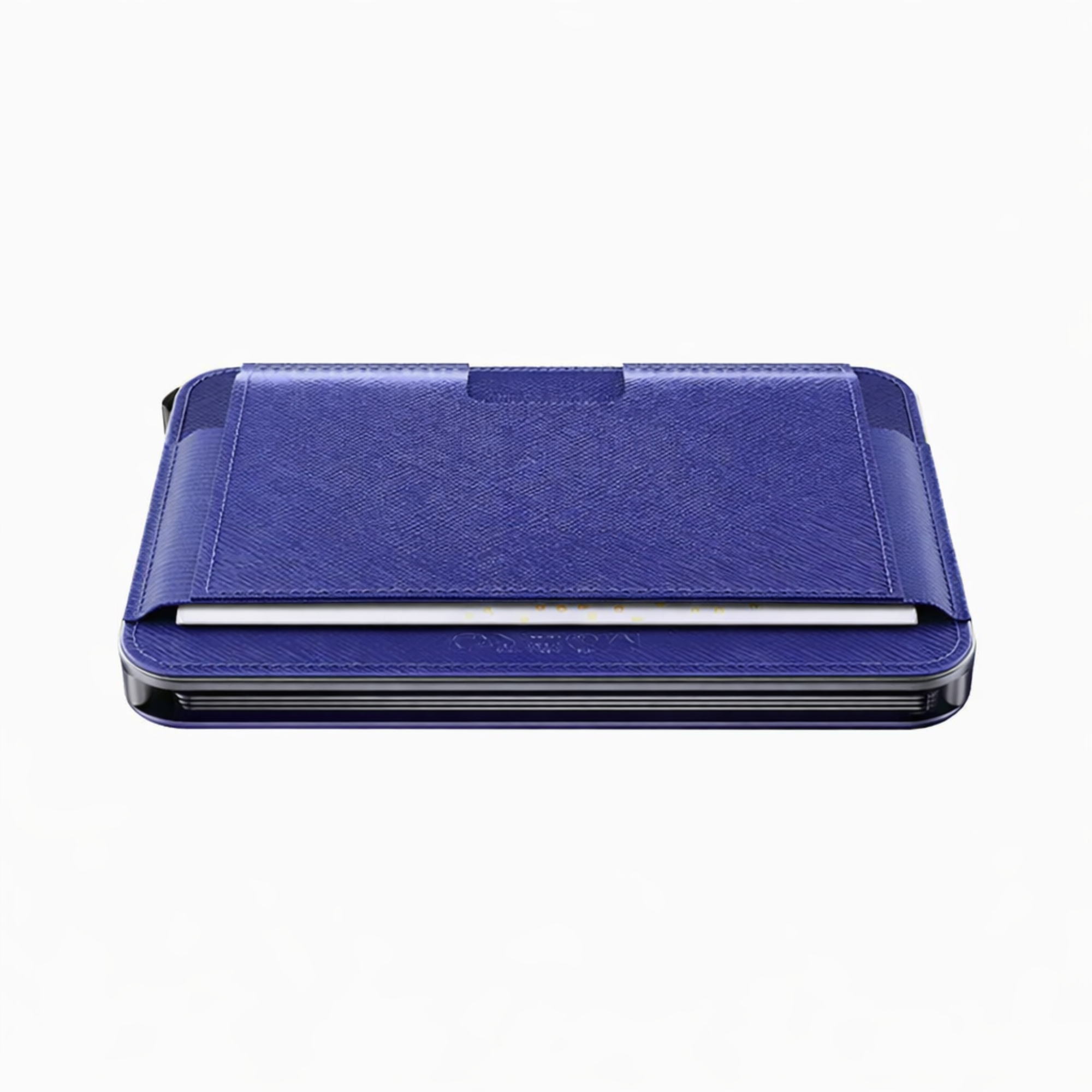 Moero Linea M2 M2 Pro Saffiano Blue Oltremare portafoglio MagSafe RFID