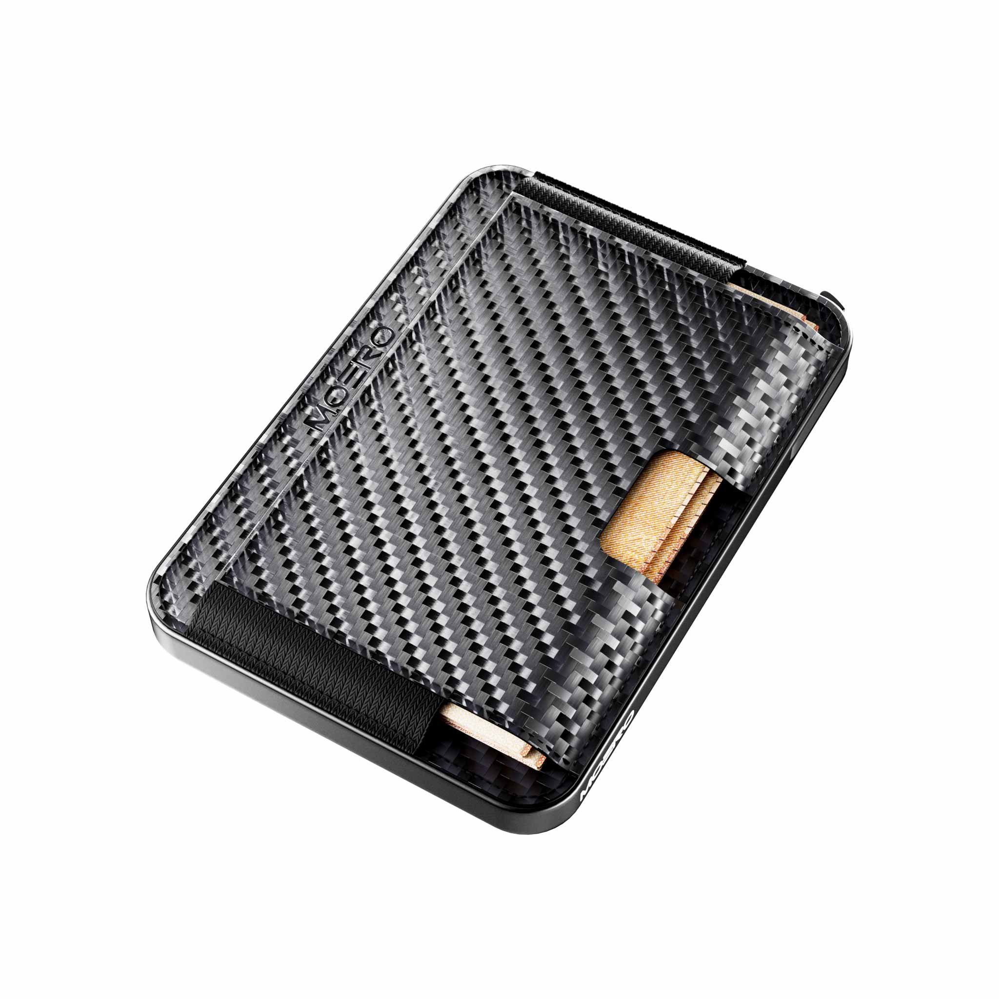Moero Linea M2 M2 Pro Carbon Black portafoglio MagSafe RFID