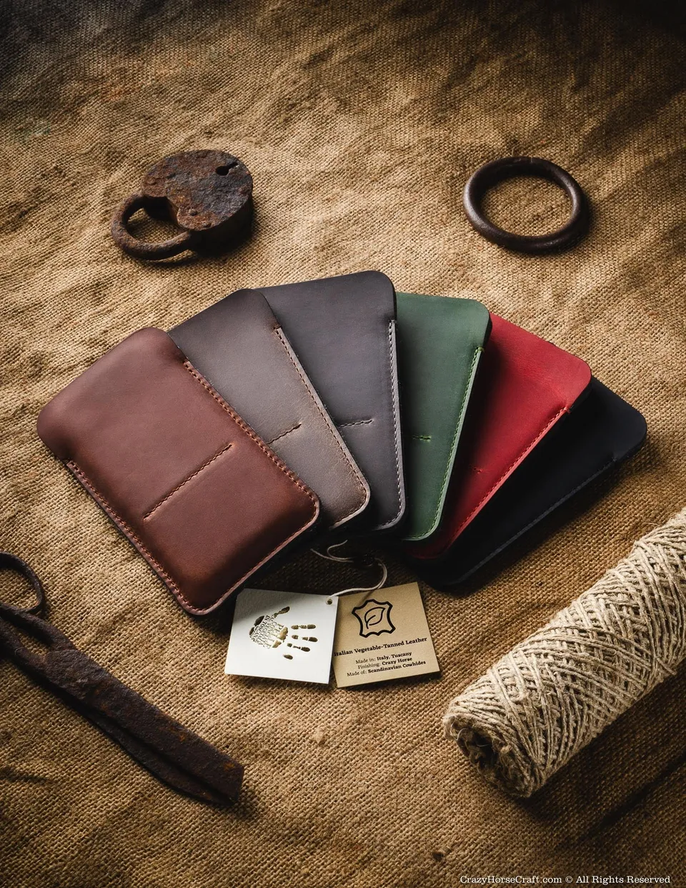 Crazy Horse Craft Phone Cases Classic Leather & Felt custodia Samsung Classic Brown
