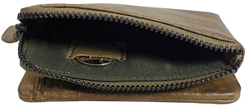 myledershop Herren Geldbörsen portafoglio oliva RFID NFC