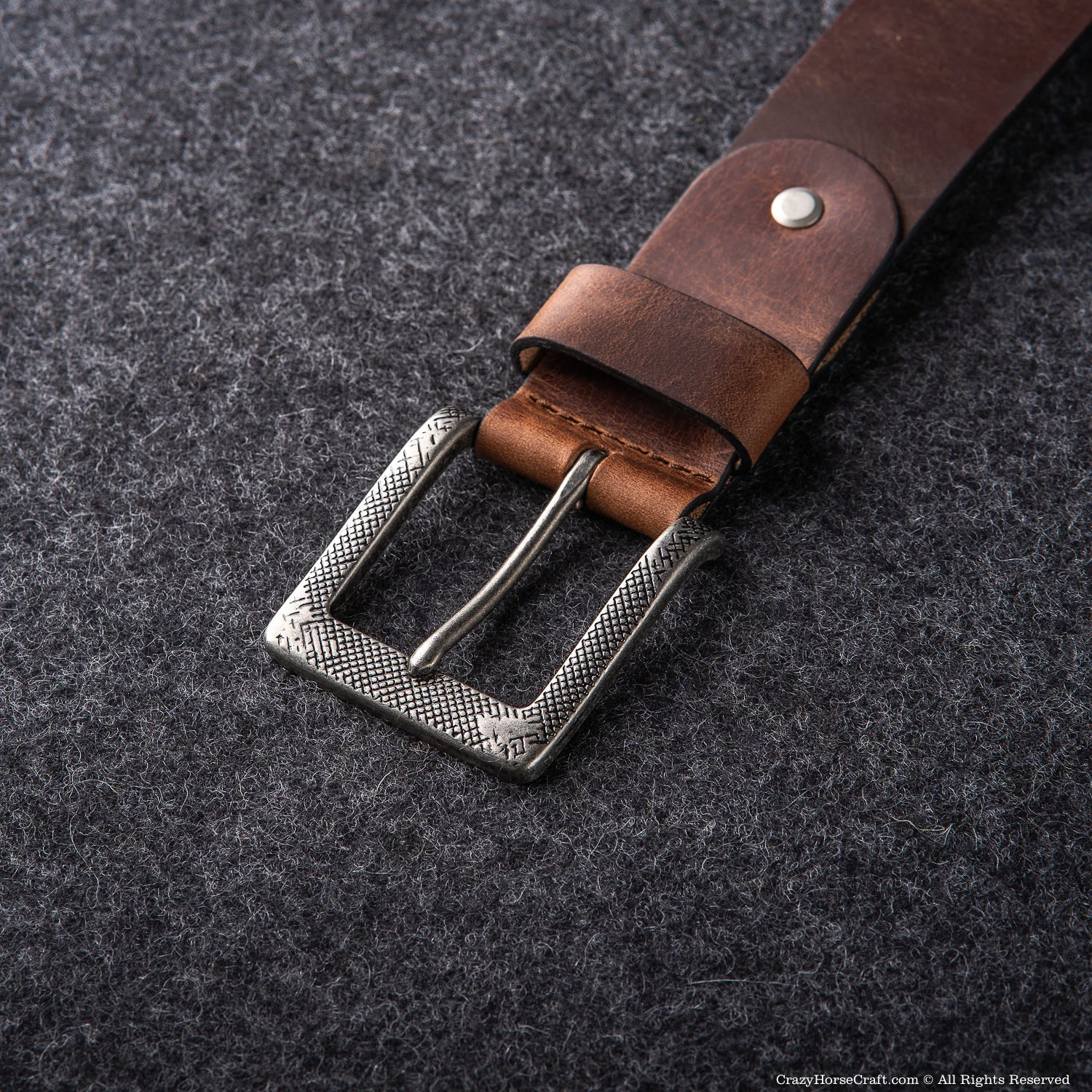Crazy Horse Craft Belts cintura in pelle marrone classico 40 mm