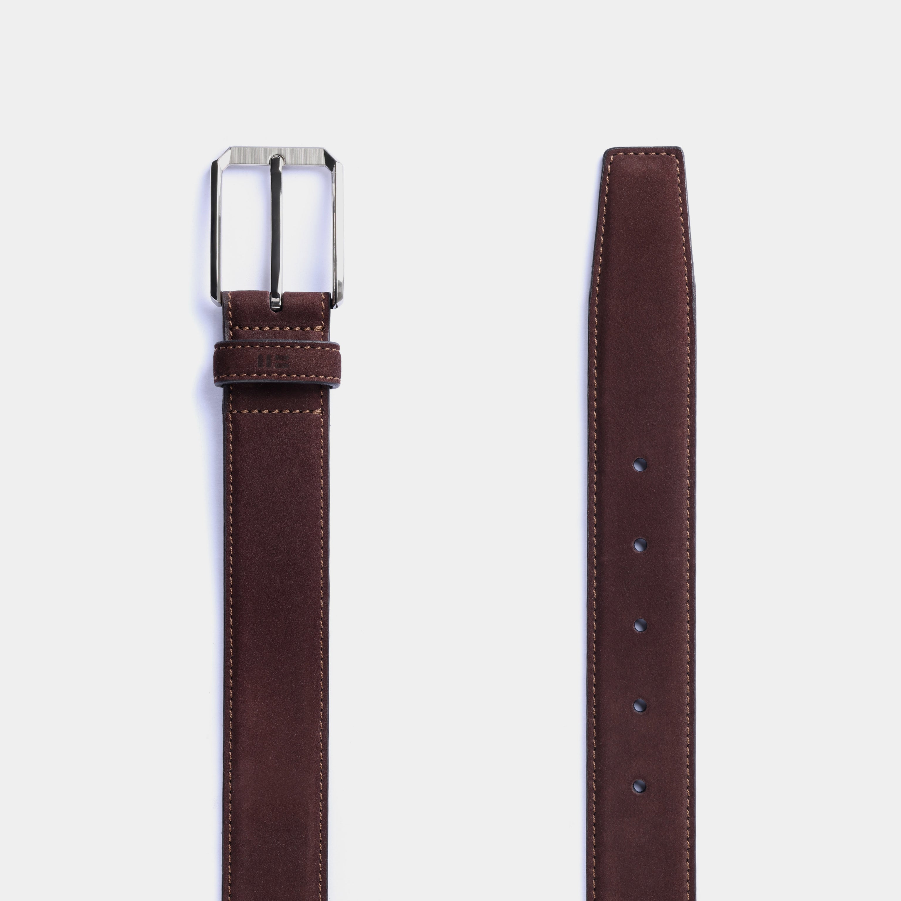Miguel Bellido Cintura in pelle bovina scamosciata marrone taglia 85