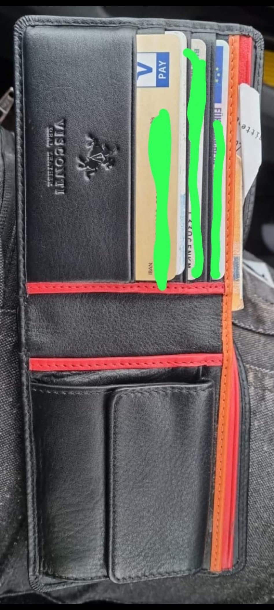 Visconti Hunters Wallets portafoglio uomo vera pelle Tap'n'Go RFID con portamonete