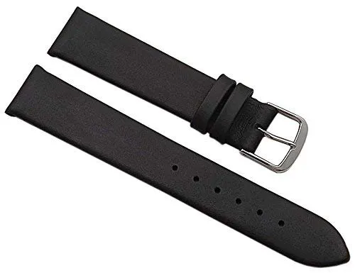 myledershop Uhrenarmbänder MJ-Design-Germany cinturino 18 mm nero pelle di vitello