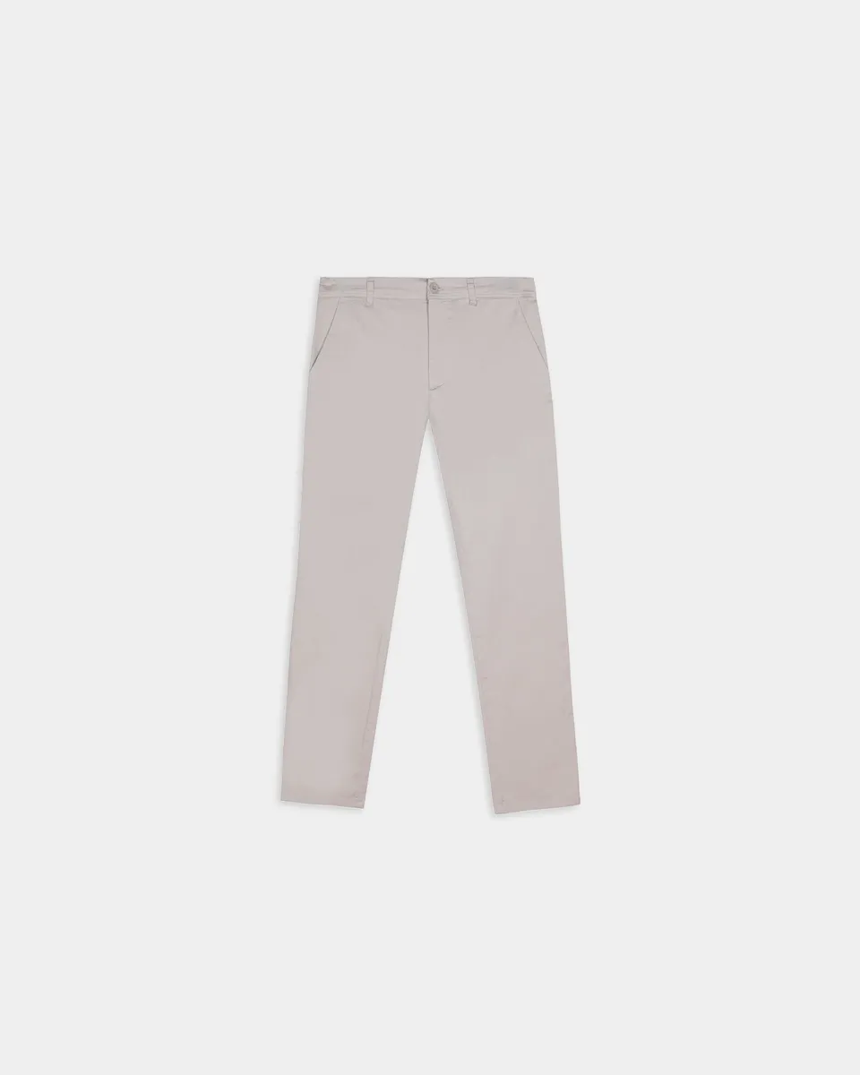 Miguel Bellido Pantalones Pantalón chino pantaloni in cotone elasticizzato grigio pietra